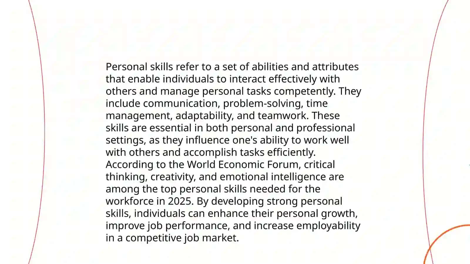 Defining and personalizing skills 3