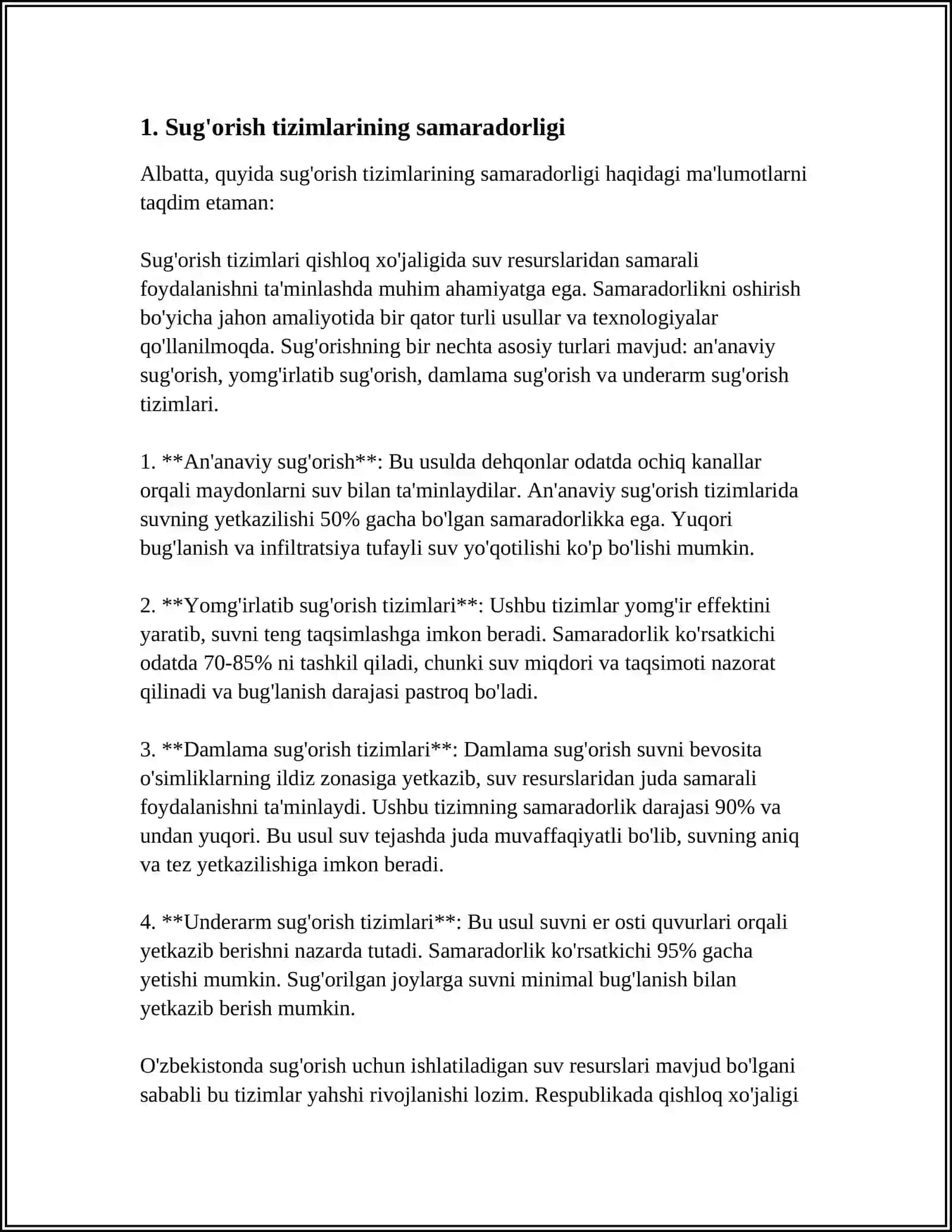 RESPUBLIKAMIZ DEHQONCHILIGININ HOZIRGI HOLATI MUAMMOLAR VA HAL QILISH YÓLLARI 3