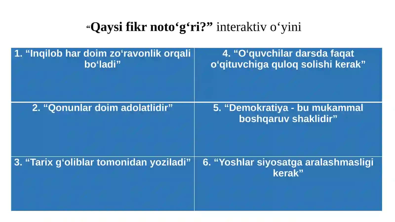 Ijtimoiy fanlarni oʻqitishda CASE, Why kabi texnologiyalarni qoʻllash 3
