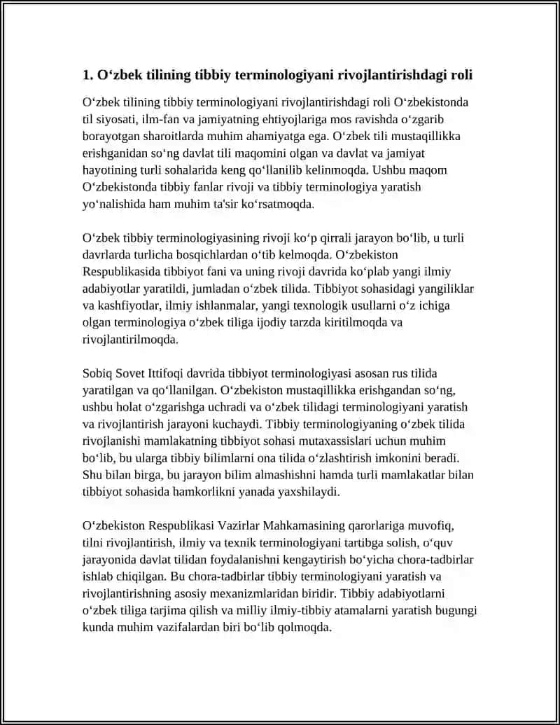 Mavzu: Tibbiyot ta'limida o'zbek tilining roli 3