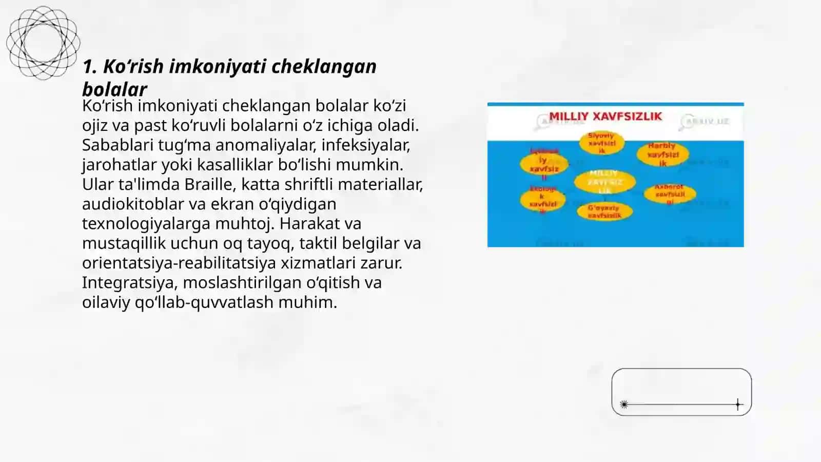 Imkoniyati cheklangan bolalar toifalari 3