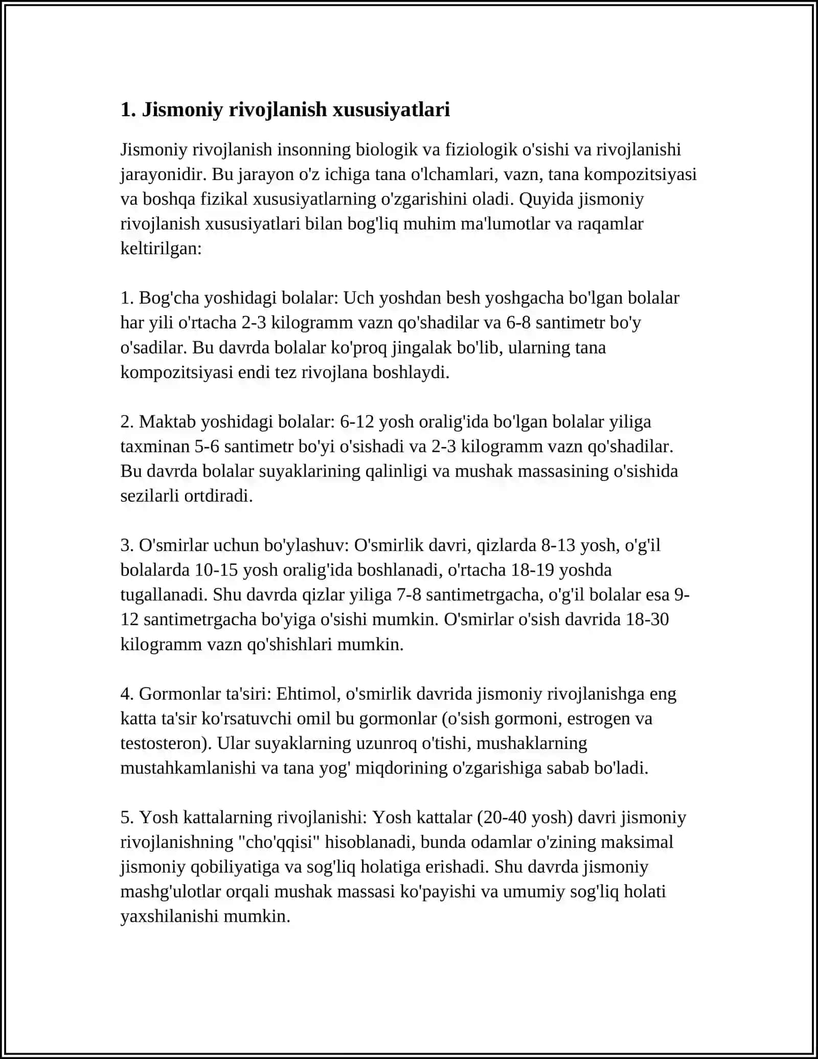 MAKTABGACHA YOSHDAGI BOLALARNING RIVOJLANISHI VA TARBIYASINING O'ZIGA XOSLIGI 3
