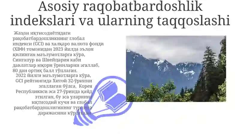 Jahoni iqtisodiyotidagi raqobatbardoshlik indeksi 3