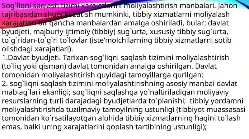 Sog’liqni saqlash muassasalarida shtatalar jadvalini tuzish tartibi 3