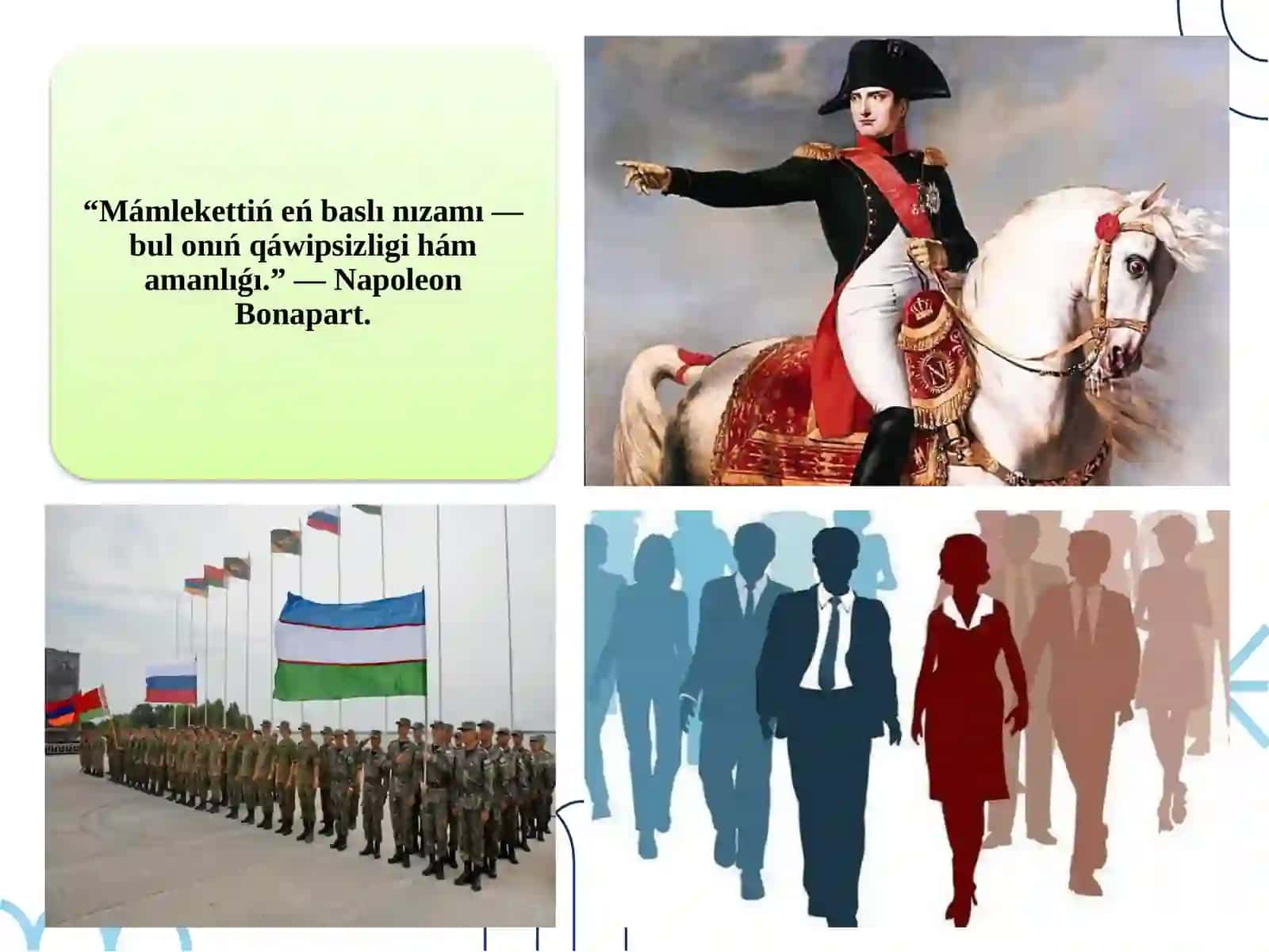 Xalıqtıń qáwipsizligin saqlaw tarawlarınıń tiykarǵı tarmaqları 3