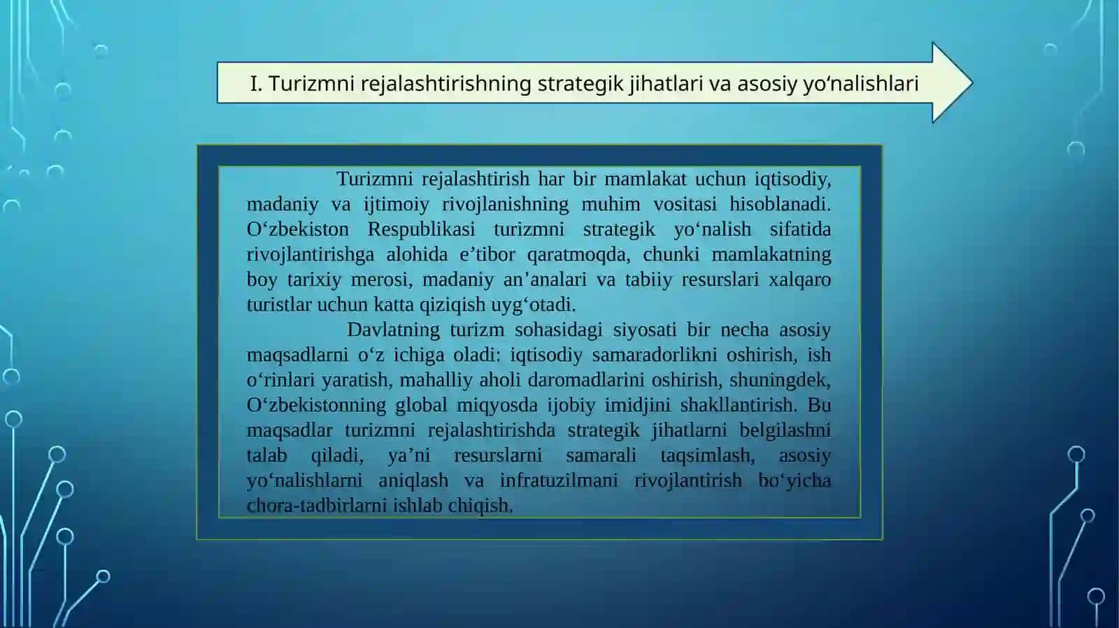 Turizmni rejalashtirishning strategik jihatlari 3