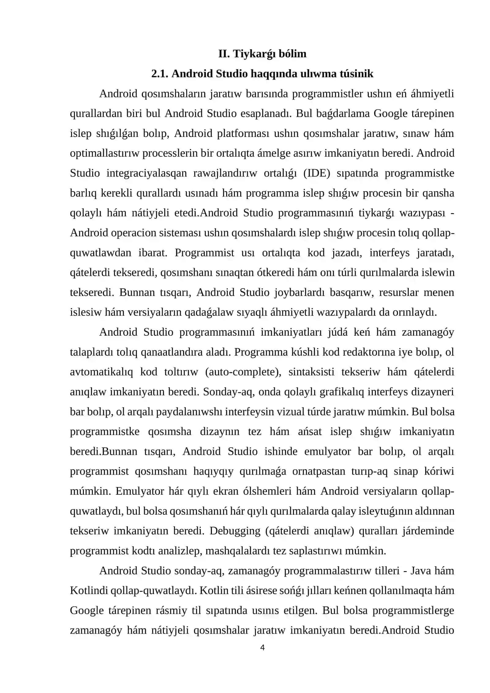 Android Studionı ornatıw hám sazlaw 3