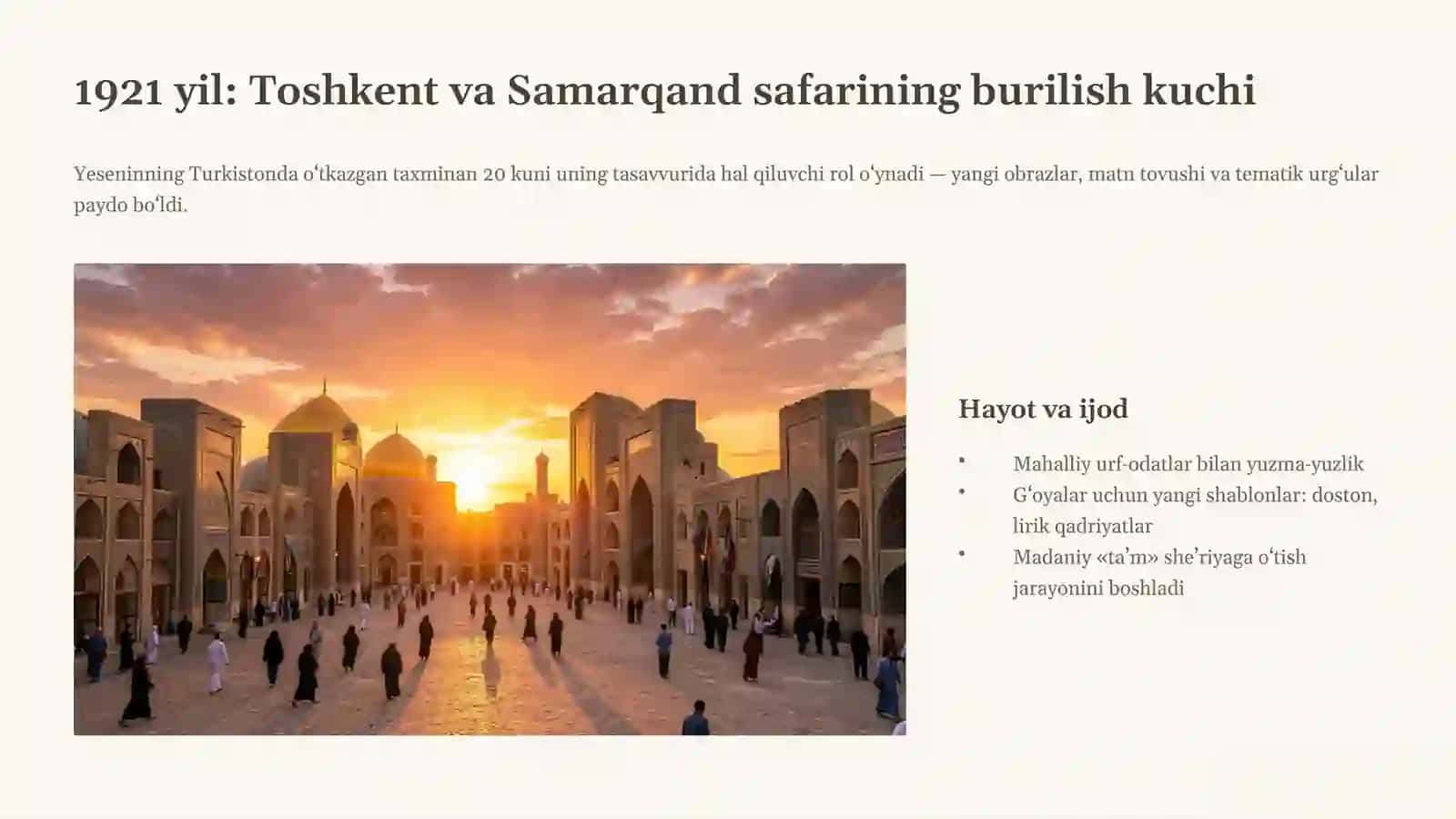 Sergey Yesenin she’rlarida Sharq an’analarining aks etishi 3