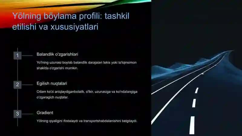 Yõlning bõylama va Kõndalang profillari 3