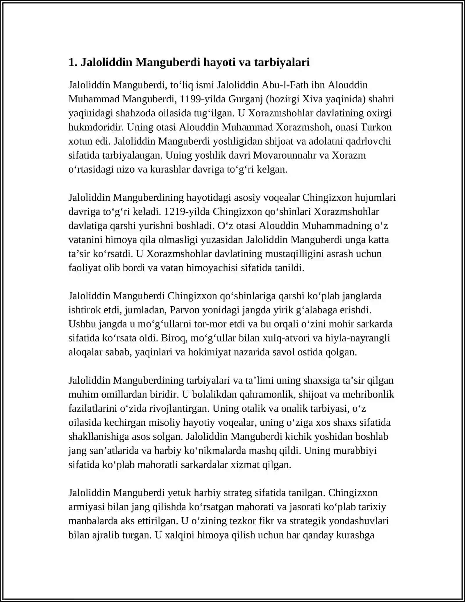 JALOLIDIN MANGUBERDI VATAN HIMOYACHISI 3