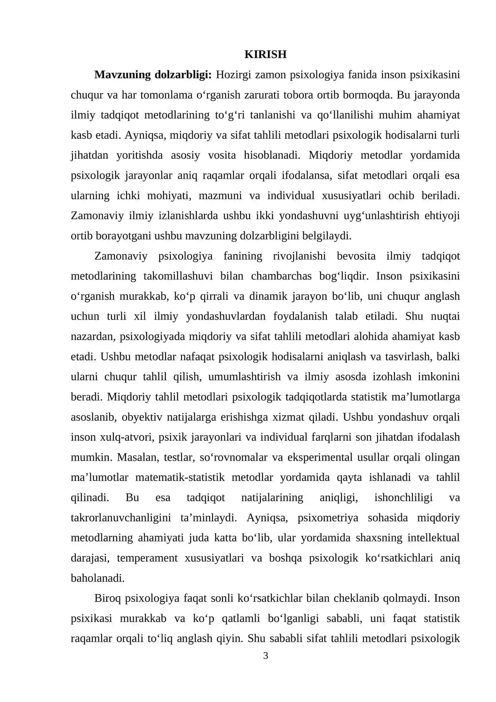 PSIXOLOGIYADA MIQDORIY VA SIFAT TAHLILI METODLARI 3