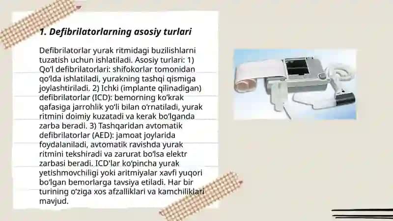 Defibrillyatorlar va ularning ishlash prinsiplari 3