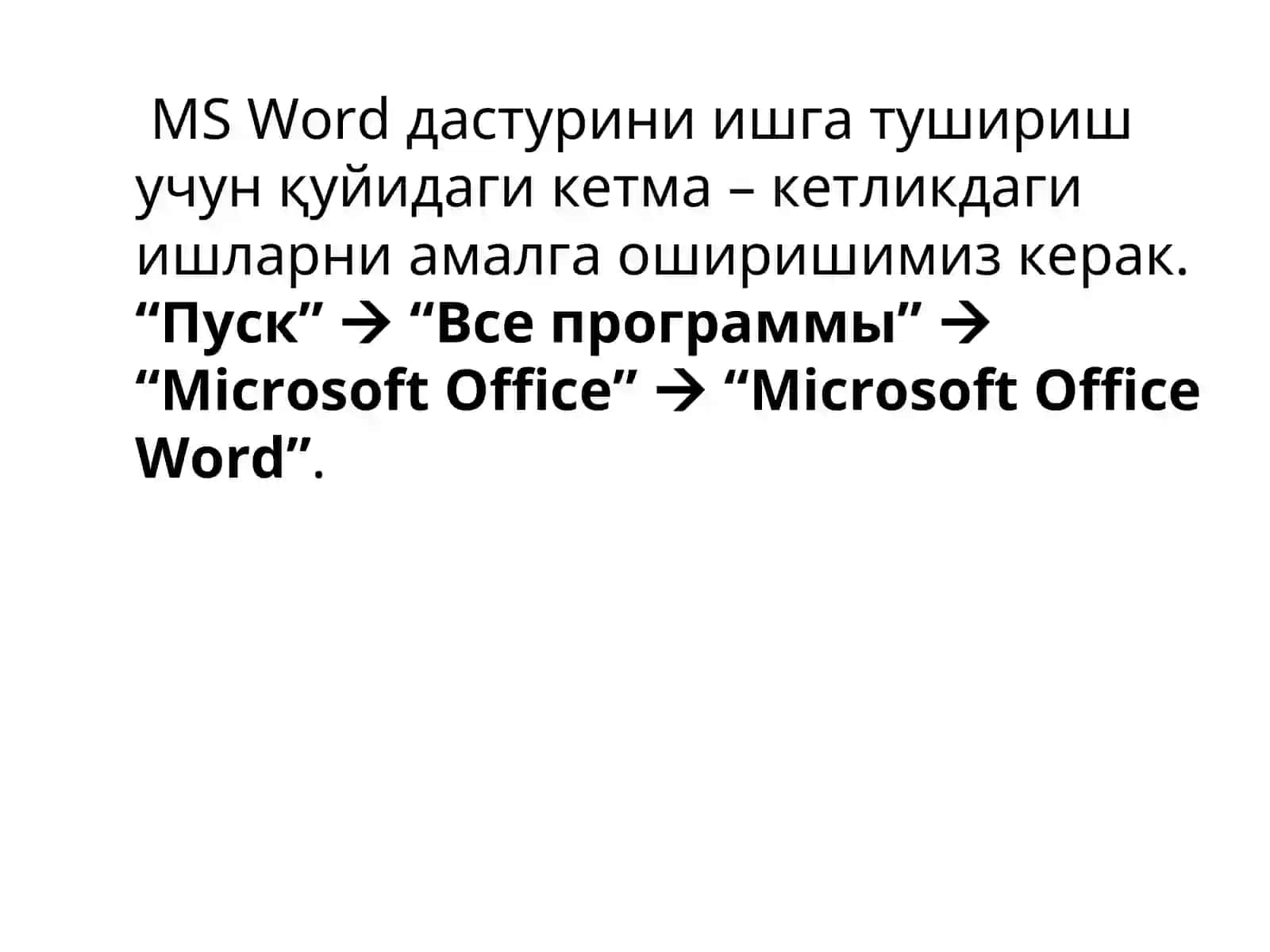 MS Word 3