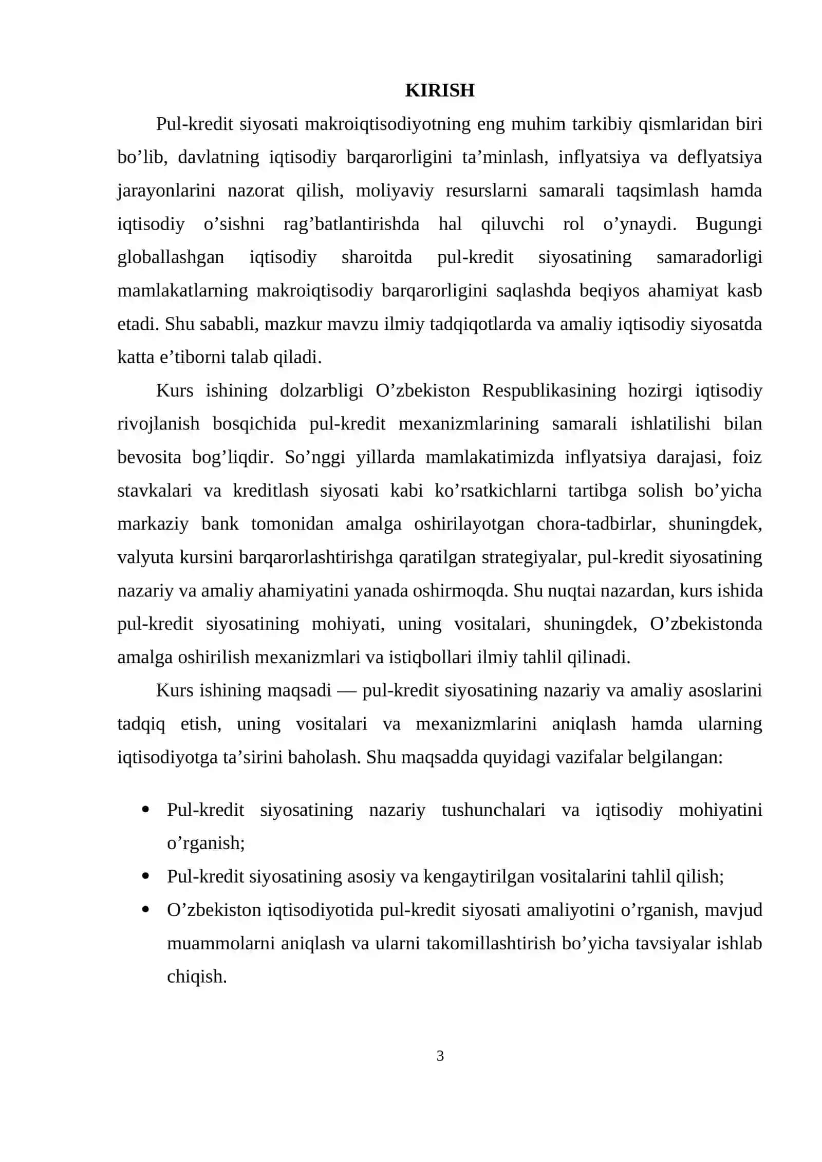 PUL-KREDIT SIYOSATINING MOHIYATI VA VOSITALARI 3