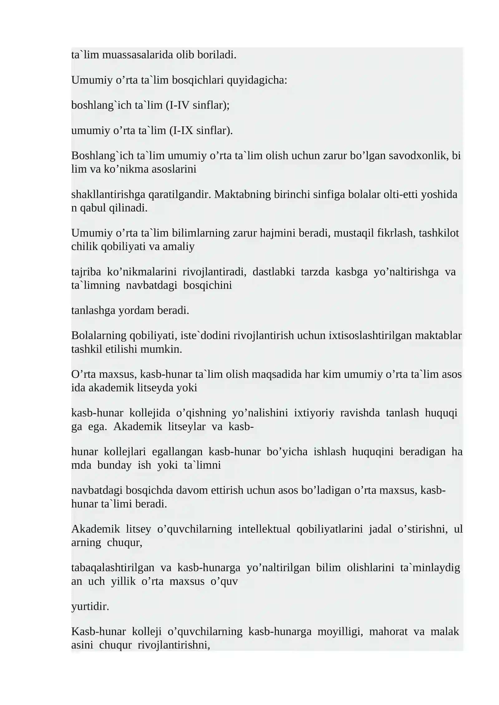 TA’LIM TIIZMINI BOSHQARISHNING MOHIYATI. MAKTAB BOSHQARISHNING OBYEKTI SIFATIDA. PEDAGOGIK KADRLAR ATTESTATSIYASI. O’QITUVCHINING PEDAGOGIK QOBILYATLARI 3