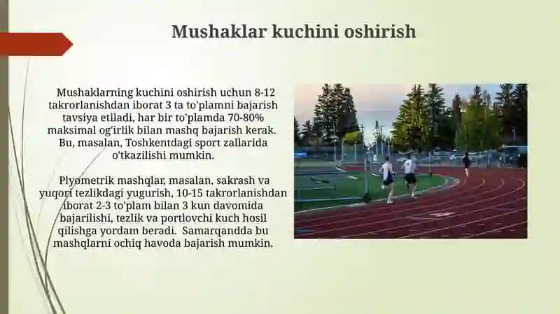 Yengil atletika qisqa masofaga yugurish 3