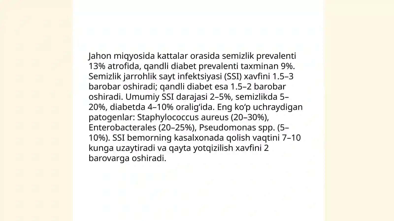 Semizlikda jarrohlik infektsiyani davolash 3