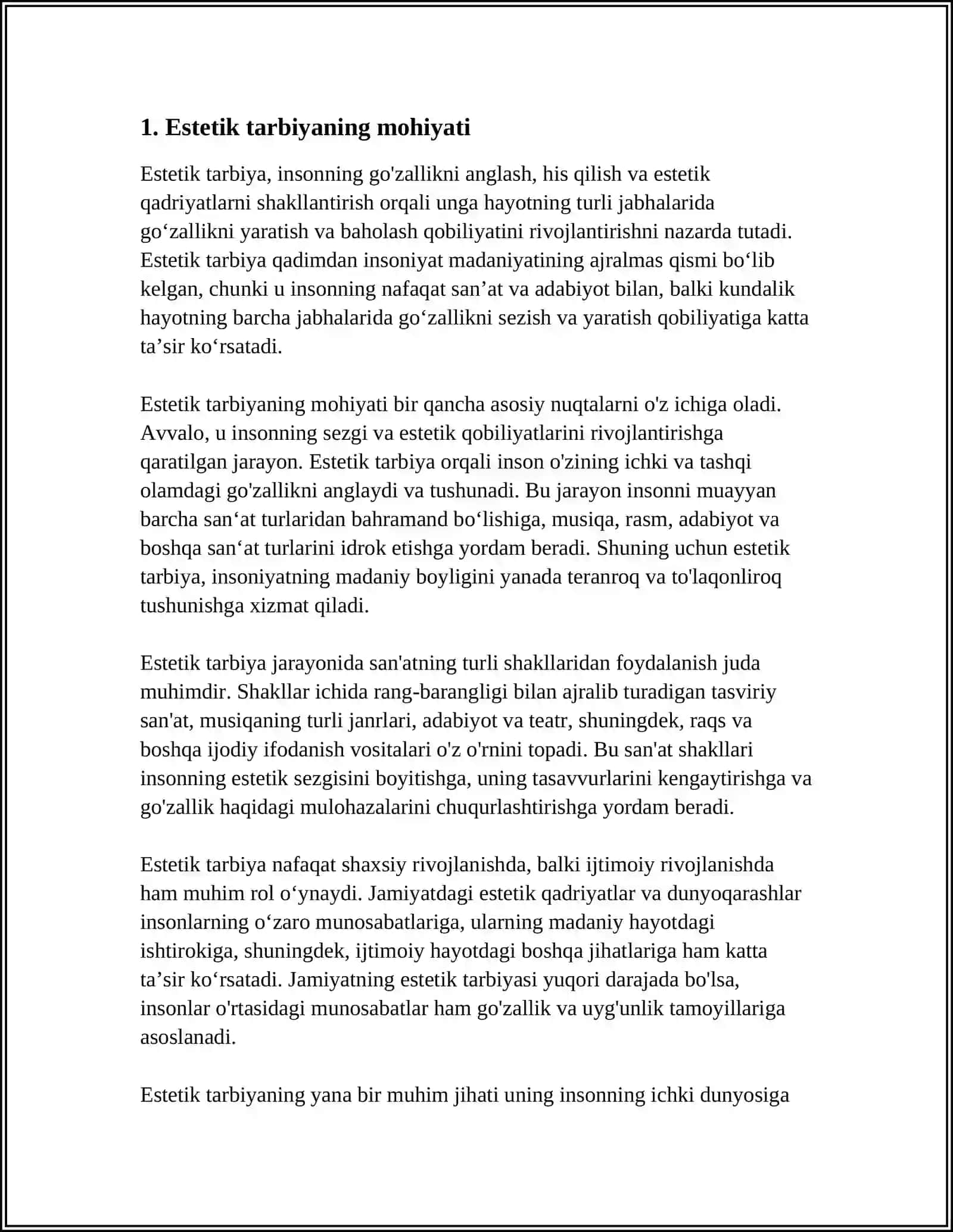 ESTETIK TARBIYA 3
