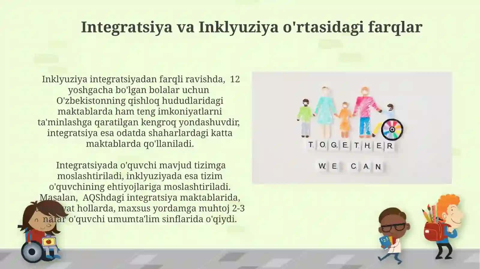 Inklyuziv taʼlimning modellari tahlilvaxususiyatlari 3