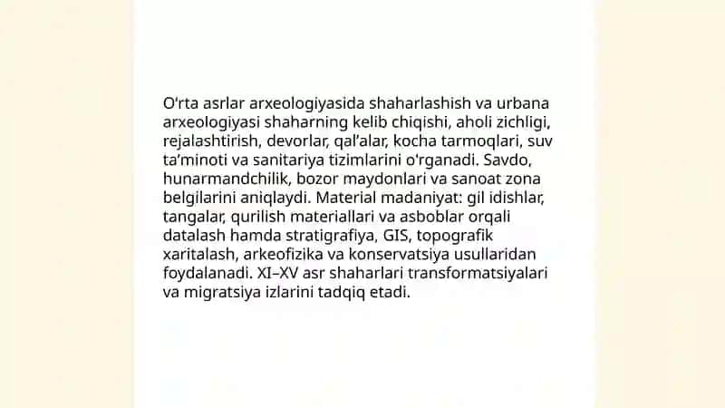 Oʻrta asirlar arxelogiyasi 3