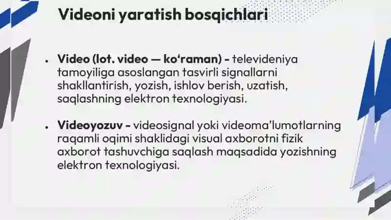 Video muharrirlar bilan ishlash 3