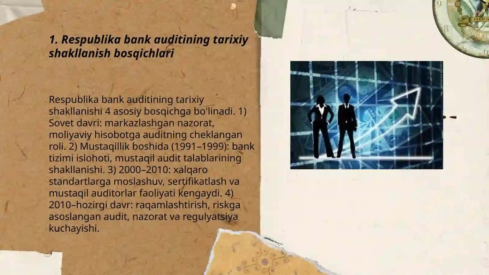 Respublikada bank auditini shakllanish bosqichlari va rivojlanish istiqbollari 3