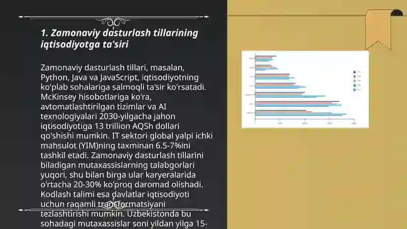 Zamonaviy dasturlash tillarining iqtisodiyotga ta'siri 3