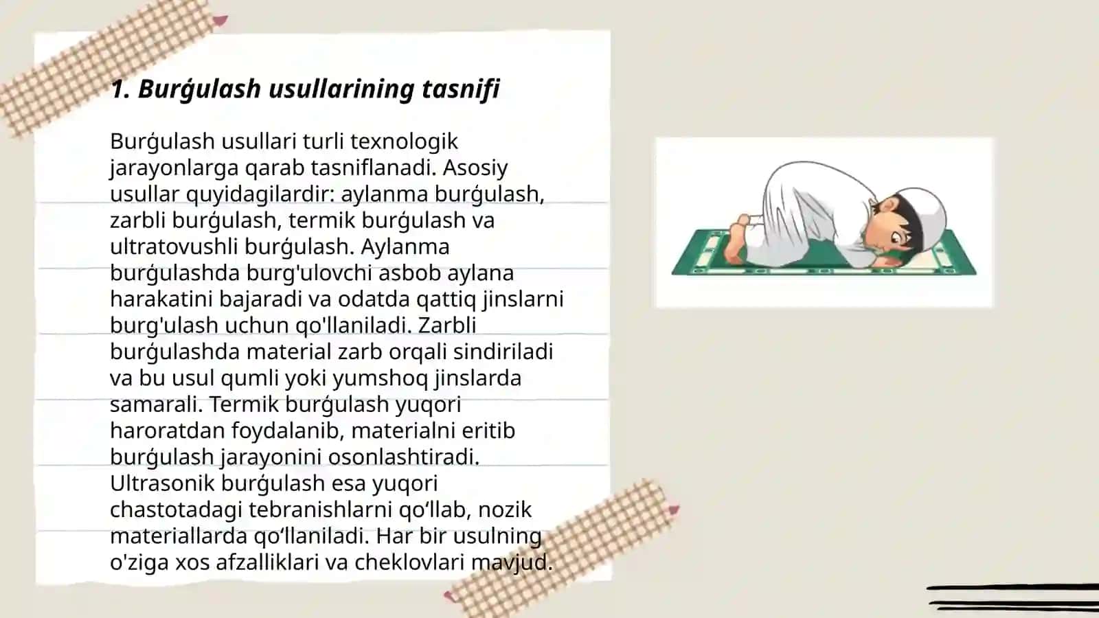 Burĝulash usullari va burĝulovchi stanoklar tòĝrisida umumiy malumot 3
