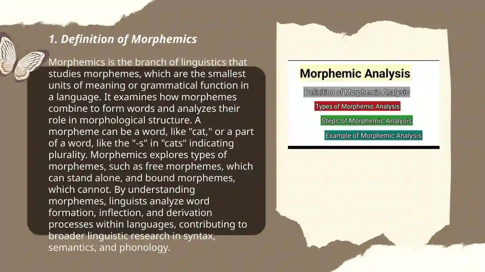 Morphemics 3