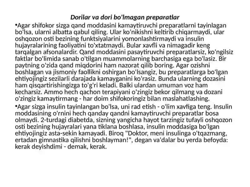 Gestatsion diabet- homilador ayollarning muammosi 3