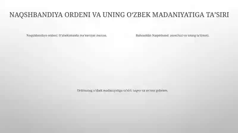 Bahouddin Naqshbandning 675 Yilligi Va OʻZbek Madaniyati 3