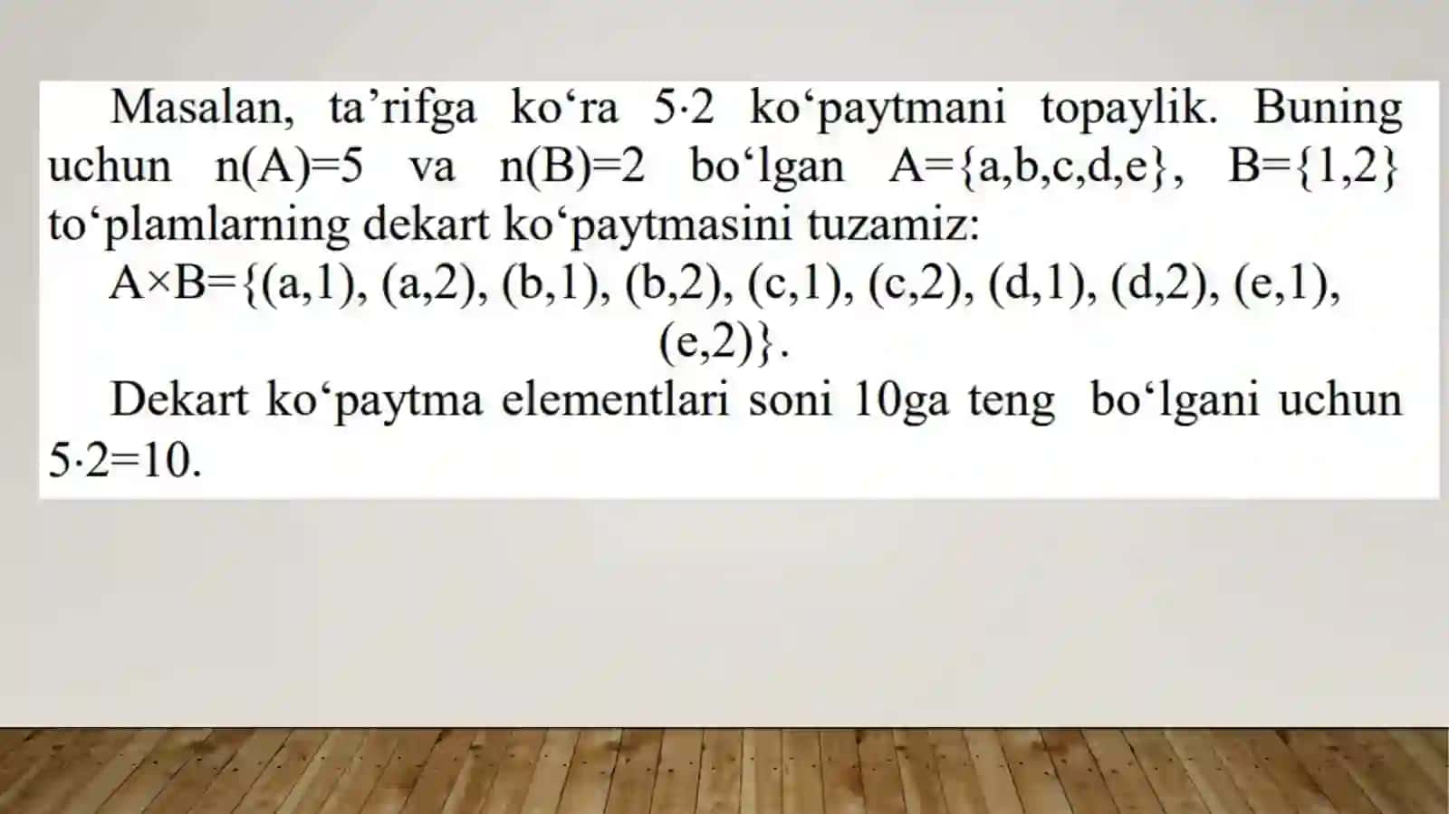 Ko‘paytma va bo’linmaning ta’rifi, uning mavjudligi va yagonaligi 3