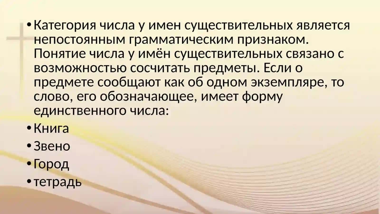 Единственное и множественное число имен существительных 3