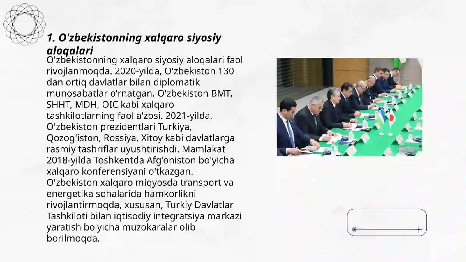 Oʻzbekistonning eng yangi tarixi fanidan Mustaqil taʼlim taqdimoti 3