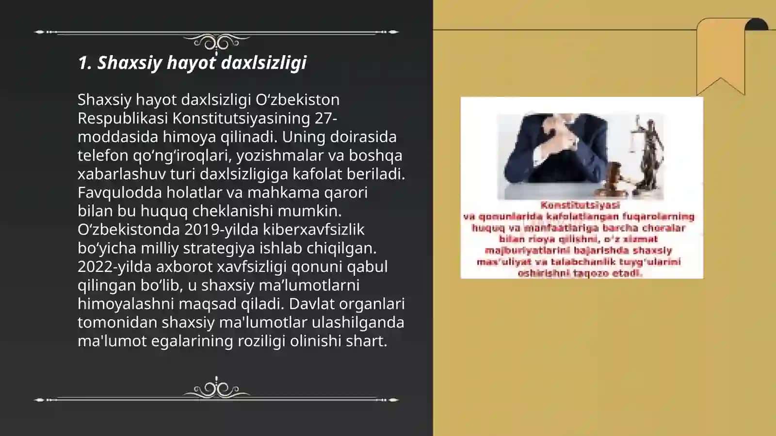 Shaxsiy huquq va erkinliklar 3