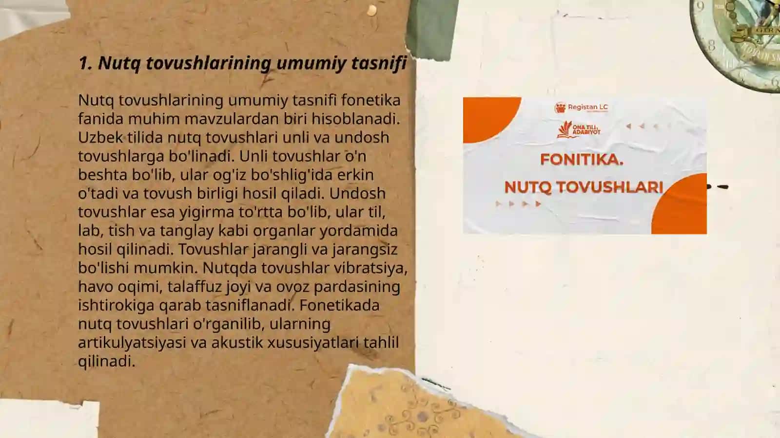 Nutq tovushlar tasnifi 3