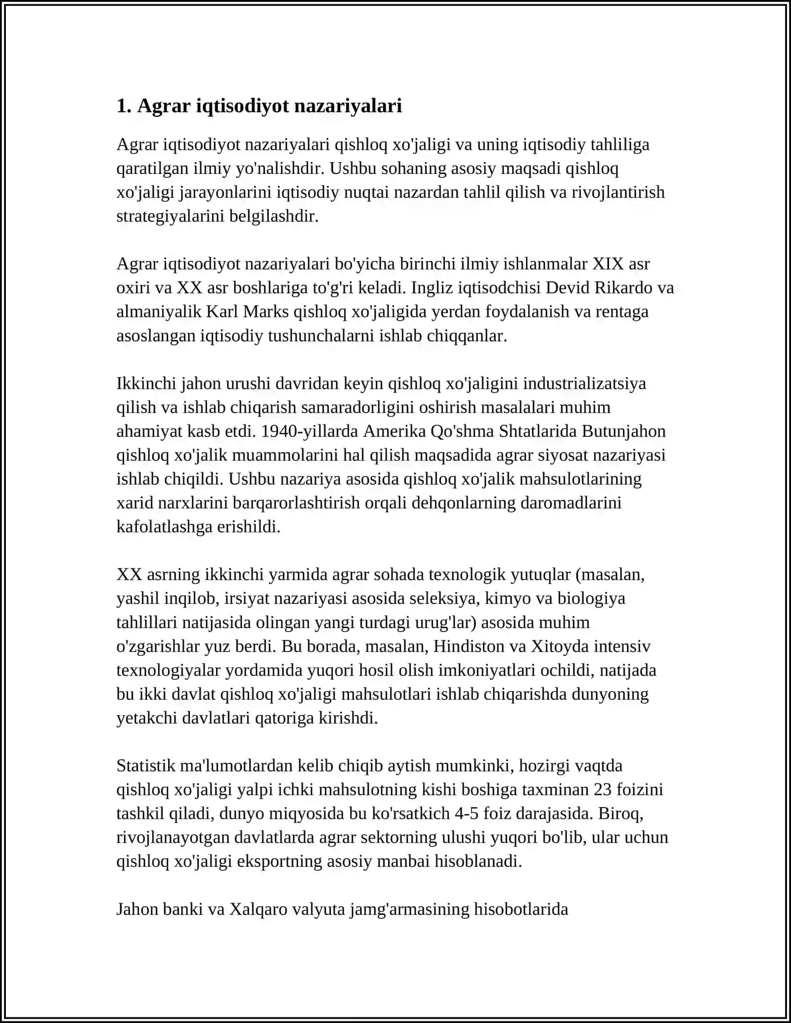 UY XO‘JALIGI FAOLIYATI VA RIVOJLANISHINING NAZARIY ASOSLARI 3