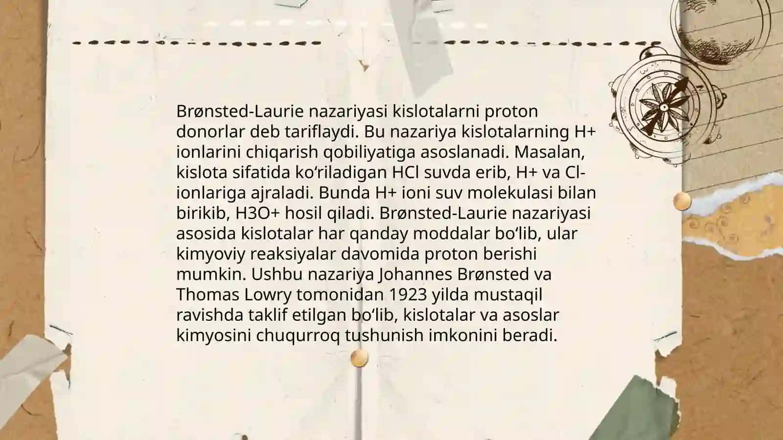 Kislota va asoslar haqida Brensted - Louri nazariyasi 3