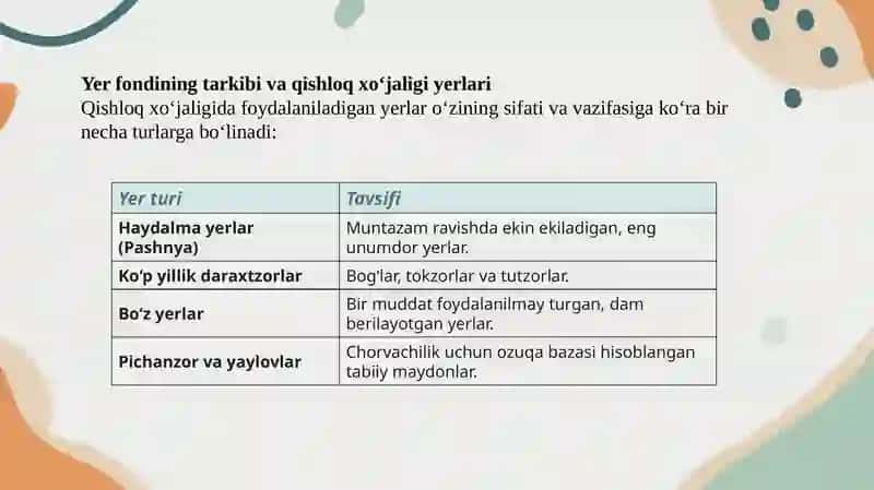 Yerresurslari-qishloqxo’jaligiishlabchiqarishiningasosiyvositasi 3