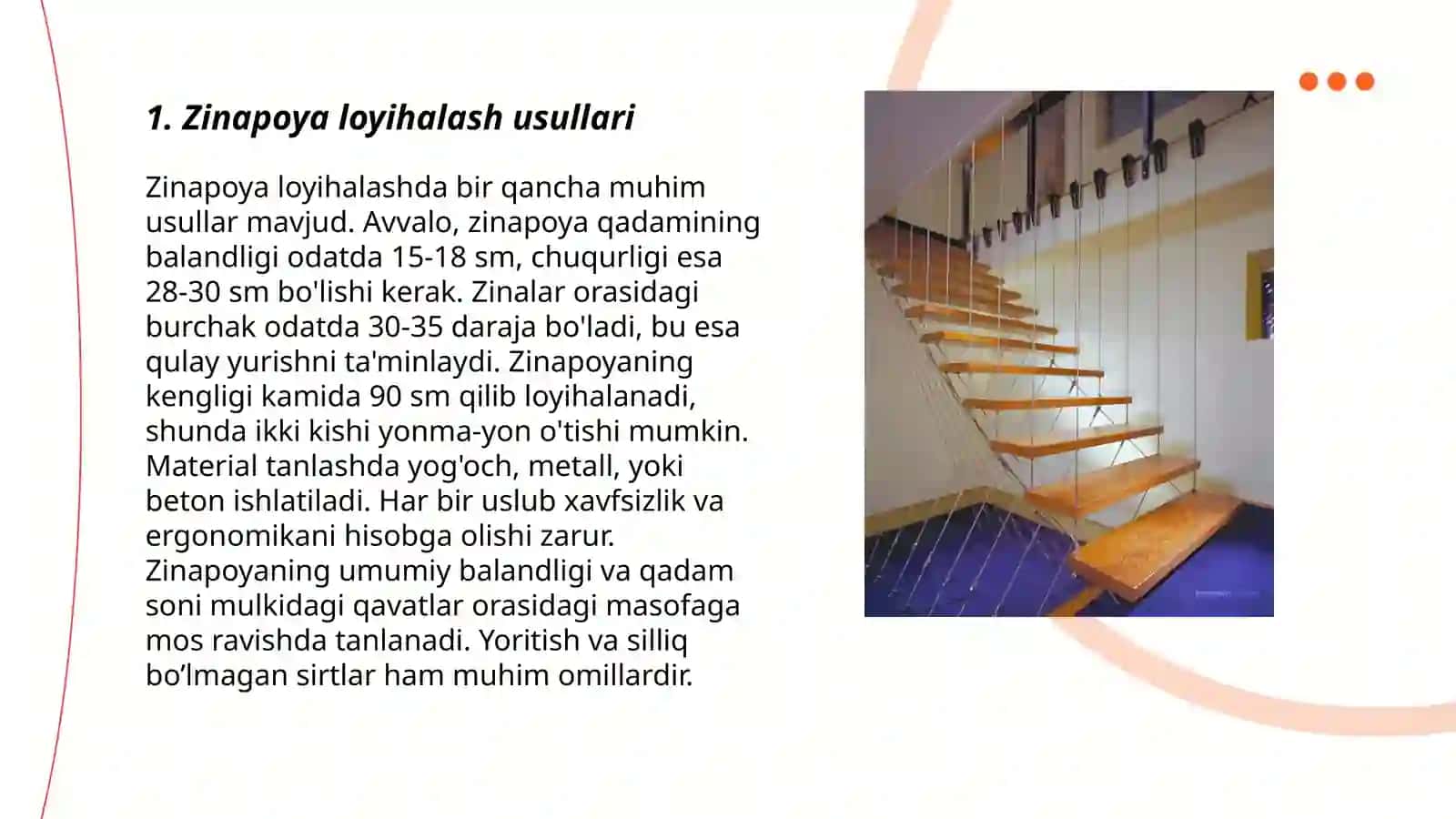 Zinapoya boʻylab oʻchastkaning qurilishi 3