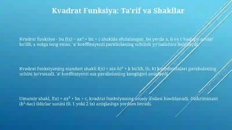 Kvadrat funksiyalar 3