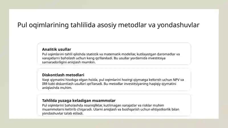 Pul oqimlari va kapital byudjetlashtirishning boshqa masalalari 3