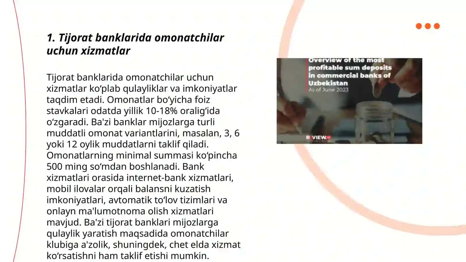 Tijorat banklarida aholi omonatlarini jalb etish 3