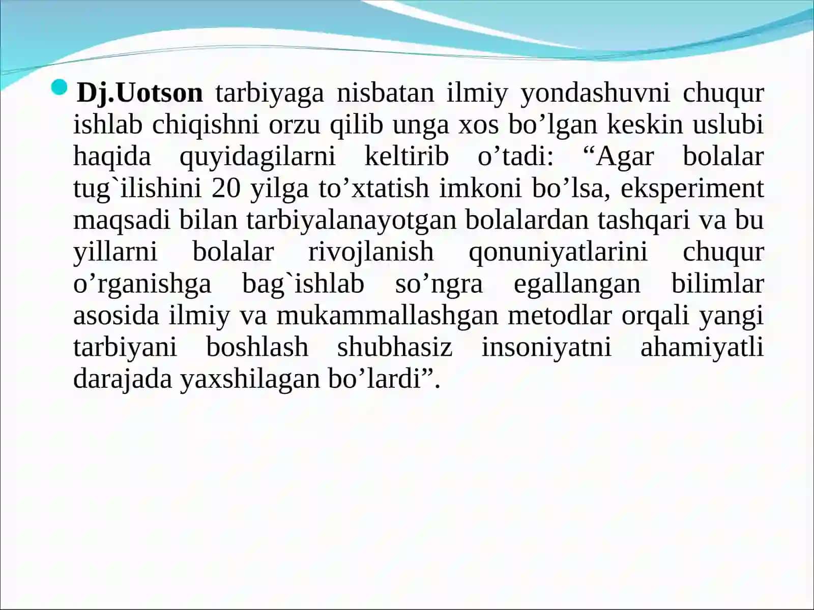 SHaxs shakllanishida bixeviorizm nazariyasining mazmuni 3