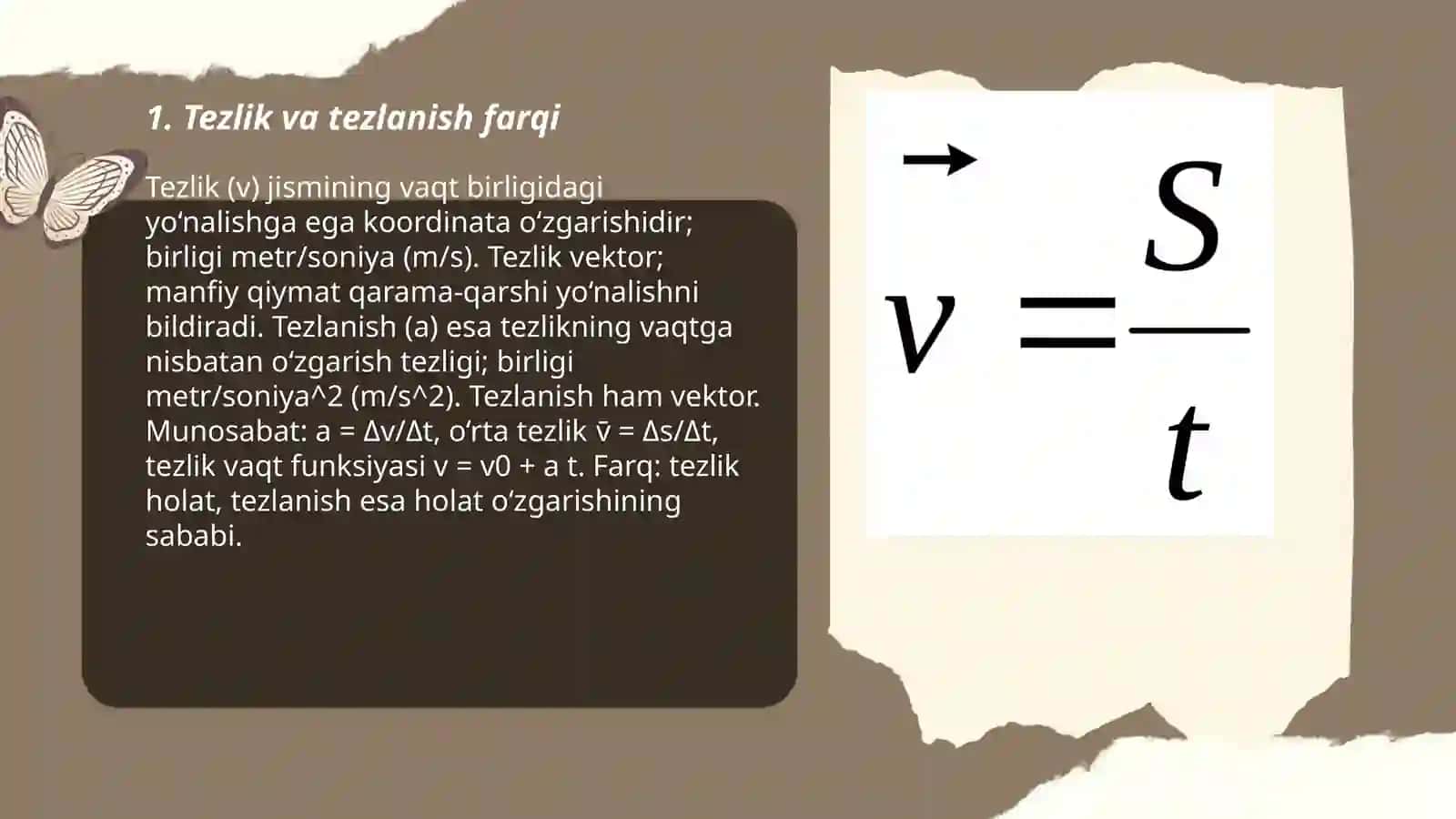 Tezlik 3