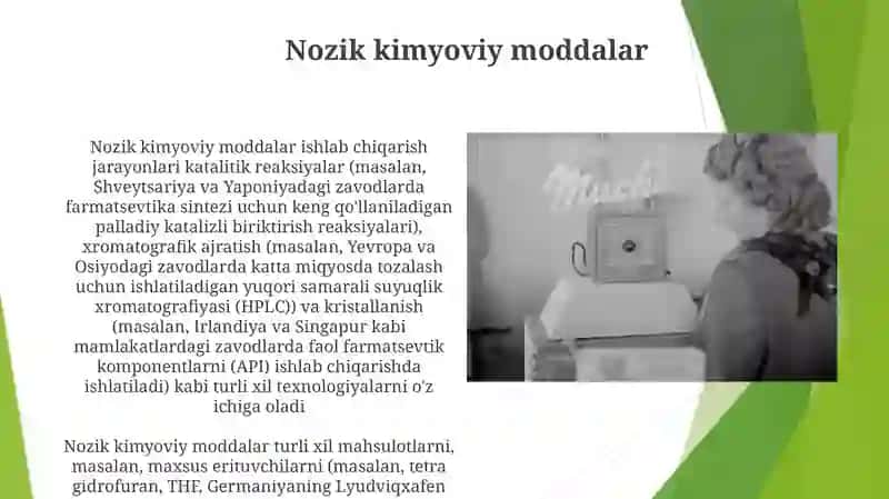 Nozik kimyoviy moddalar 3