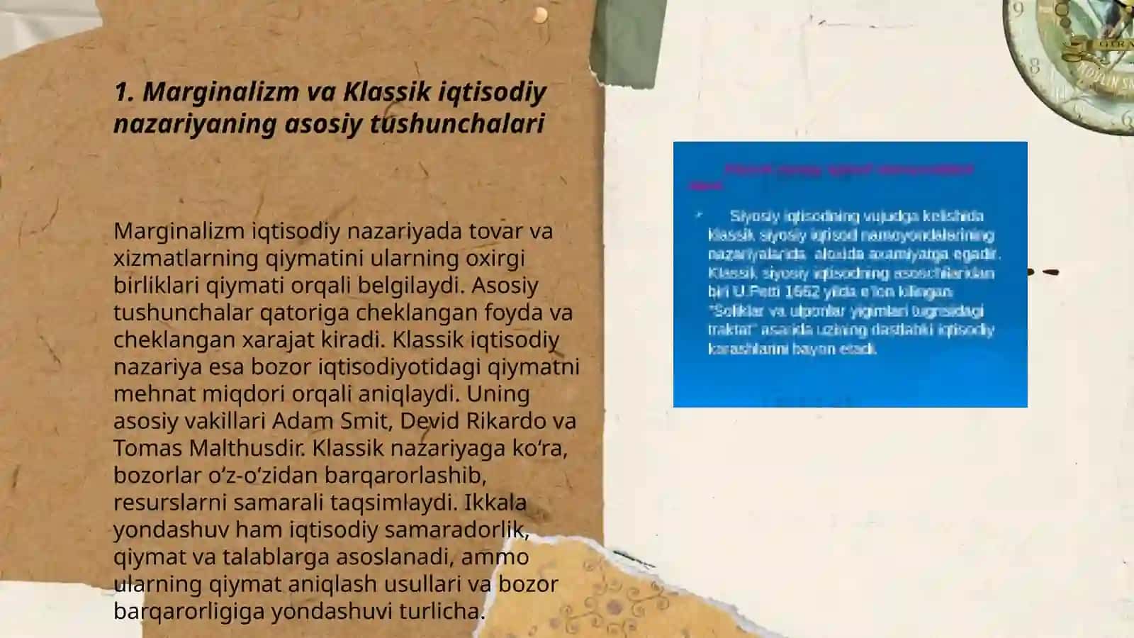 Marginalizm va Klassik iqtisodiy nazariyani solishtirish 3