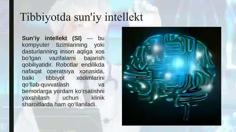 Tibbiyrobotlar va sun’iy intellekt 3