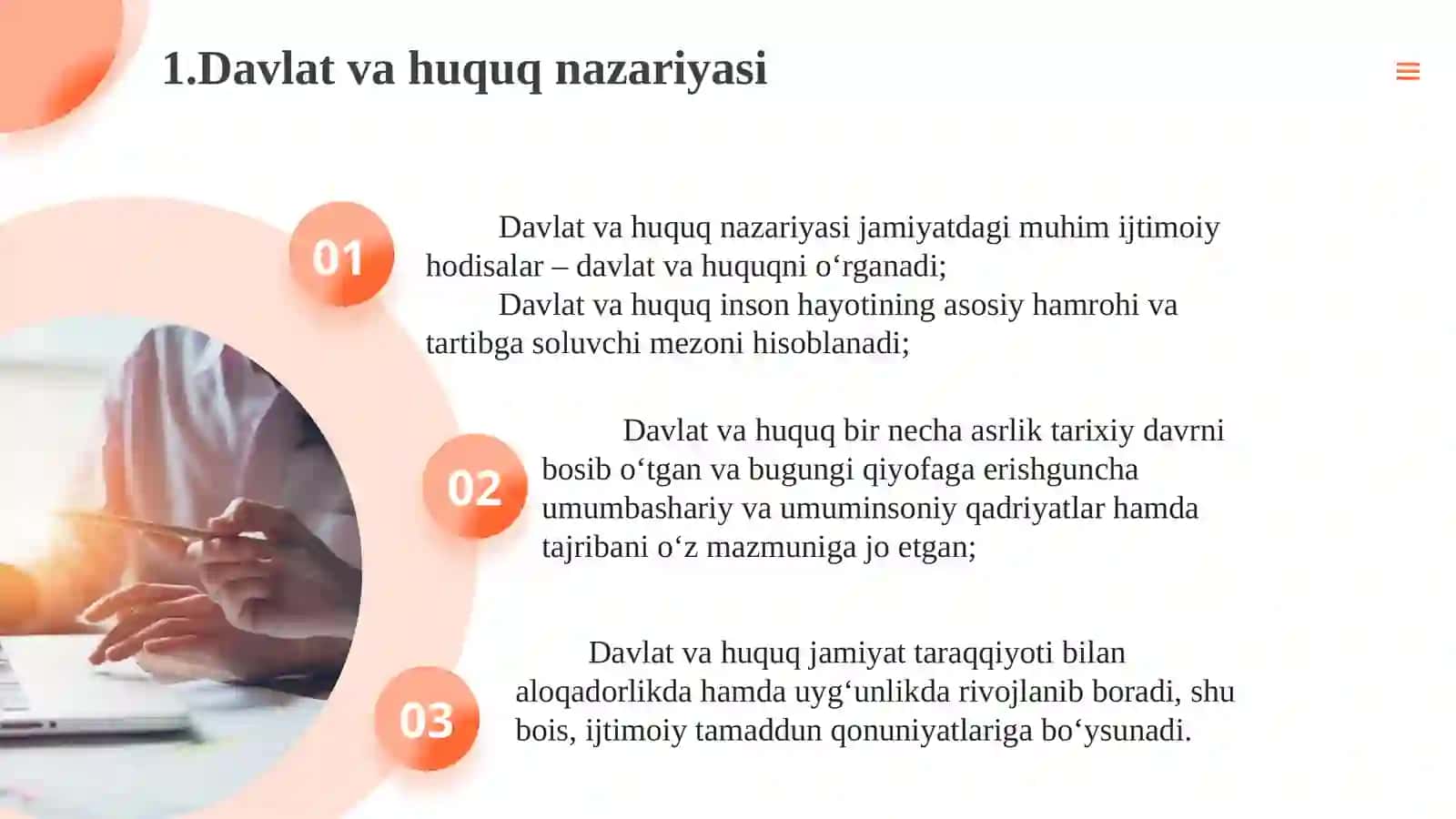 Davlat va huquq nazariyasi 3