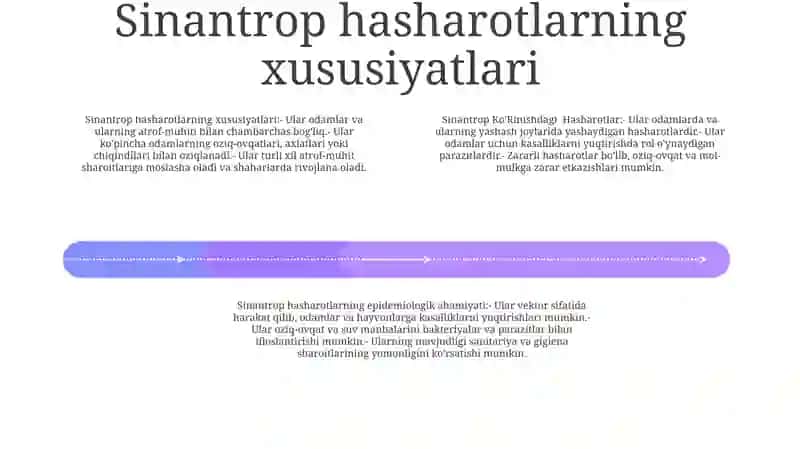 Sinantrop KoʻRinishdagi Hasharotlar Ularning Epidemiologik Ahamiyati 3